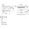 Раковина подвесная LAUFEN PALOMBA 80х50 8.1480.4.000.104.1